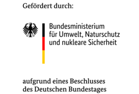 Logo des Fördermittelgebers (Bundesministerium für Umwelt, Naturschutz und nukleare Sicherheit)