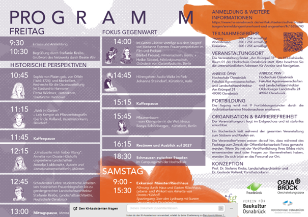 Tagungsprogramm