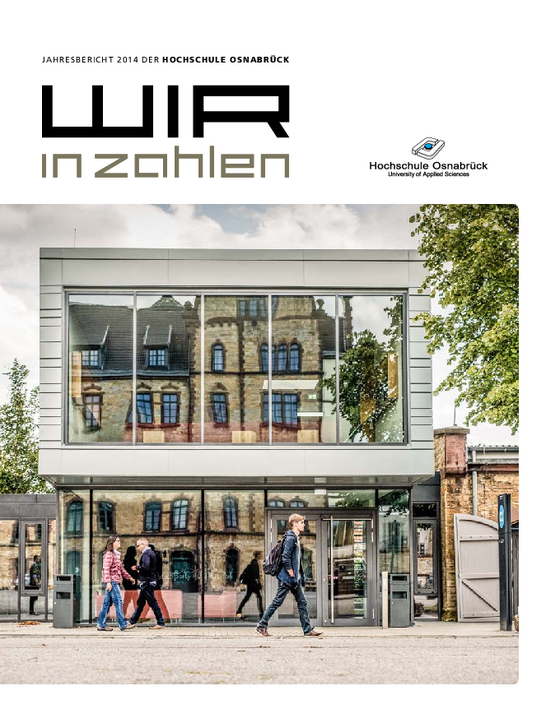 Cover Jahresbericht 2014 der Hochschule Osnabrück
