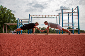 Sportangebote Hochschulsport Osnabrück Calisthenics Foto: Laura Wallbaum