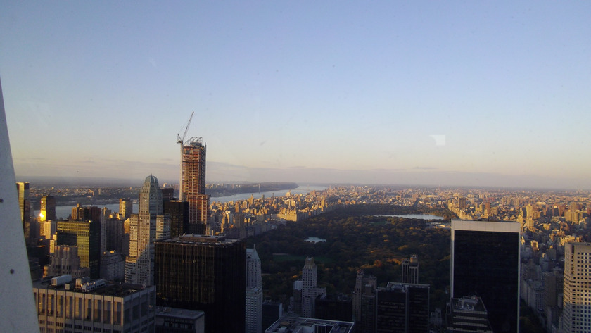 Das Bild zeigt Manhatten von Oben.