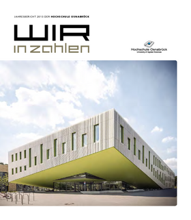 Cover Jahresbericht 2013 der Hochschule Osnabrück