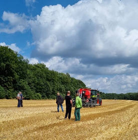 Direktsaatmaschine im Einsatz