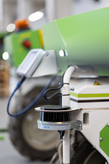 Nahaufnahme: Sensor auf eine, Agrar-Roboter