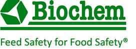 Grüner Biochem Schriftzug mit Zusatz Feed Safety for Food Safety
