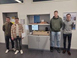 Gruppe "Bernoulli Effekt": Ingmar Groenewold, Luca Hanning, Marvin Höllmann, Nick Koldeweihe