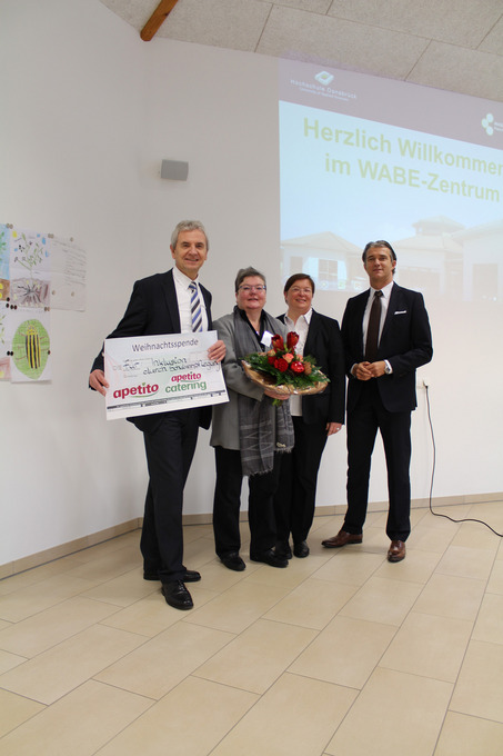Michael Tschech, Marketingleiter apetito AG, Prof. Dr. Elisabeth Leicht-Eckardt, Angela Koch, Marketing apetito AG, Jörg Rutschke, Geschäftsführer apetito catering