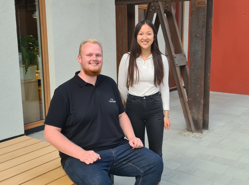 Steffen Bültel und Maria Shi (von links)