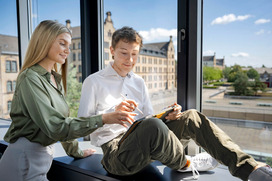 Am Campus Caprivi gibt es viele schöne und entspannte Ecken um sich zu Treffen und zu Lernen.