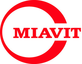 logo-miavit.jpg roter Schriftzug Miavit eingefasst in offenem Kreis