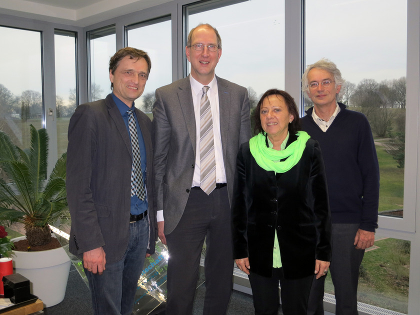 Professor Dr. Andreas Bertram, Dr. Markus Große Ophoff, Professorin Dr. Marie-Luise Rehn und Professor Dr. Wolfgang Seyfert, Foto: Ralf Garten