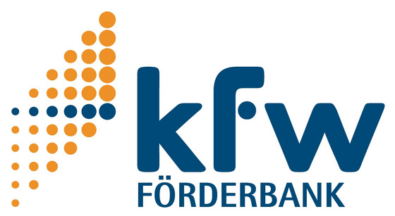 Das Bild zeigt das Logo der KfW-Förderbank, die Studienkredite an Erststudierende vergeben