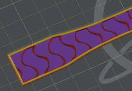 Abbildung 7: Probe mit 7 % Füllung, Gyroid-Muster