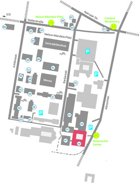 Übersicht Gebäudeplan Standort Westerberg