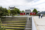 Blick auf die Mensa auf dem Caprivi-Campus.