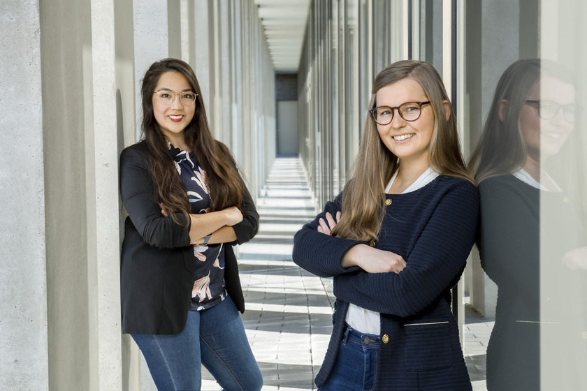 Jasmin Bonhage und Aleksandra Folk