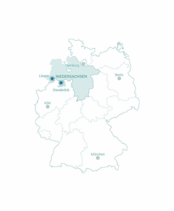 Lage der Hochschulsstandorte in Deutschland