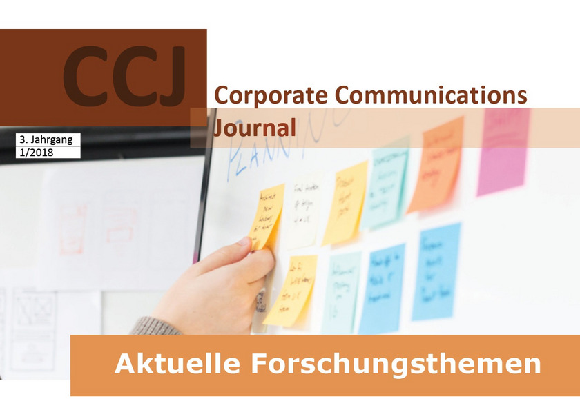 Cover der sechsten Ausgabe des Corporate Communications Journals