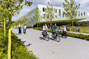 Das neue Vorlesungsgebaeude auf dem Campus Westerberg der Hochschule Osnabrueck.