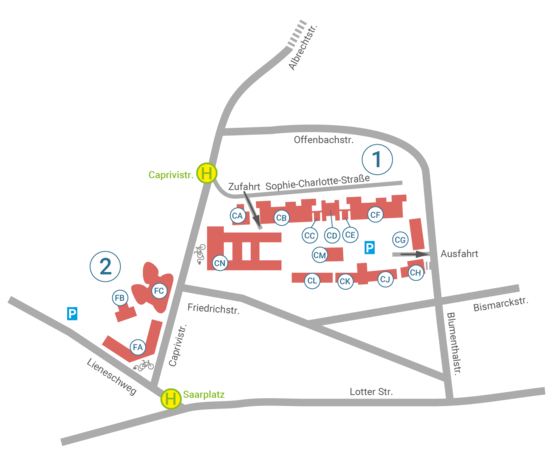 map Caprivi campus