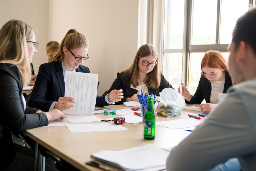 Workshop beim Bewerbertag für duale Studiengänge